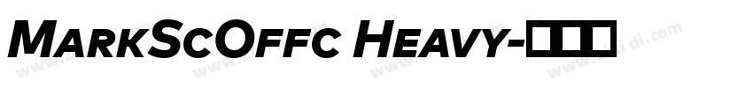MarkScOffc Heavy字体转换